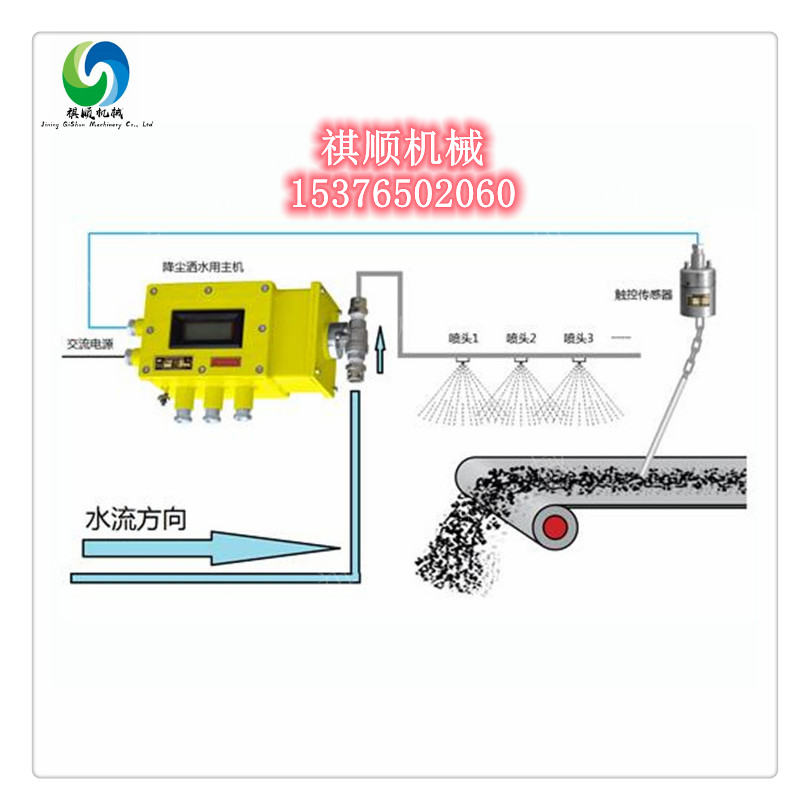 ZP127皮带机转载点洒水触控喷雾自动洒水降尘